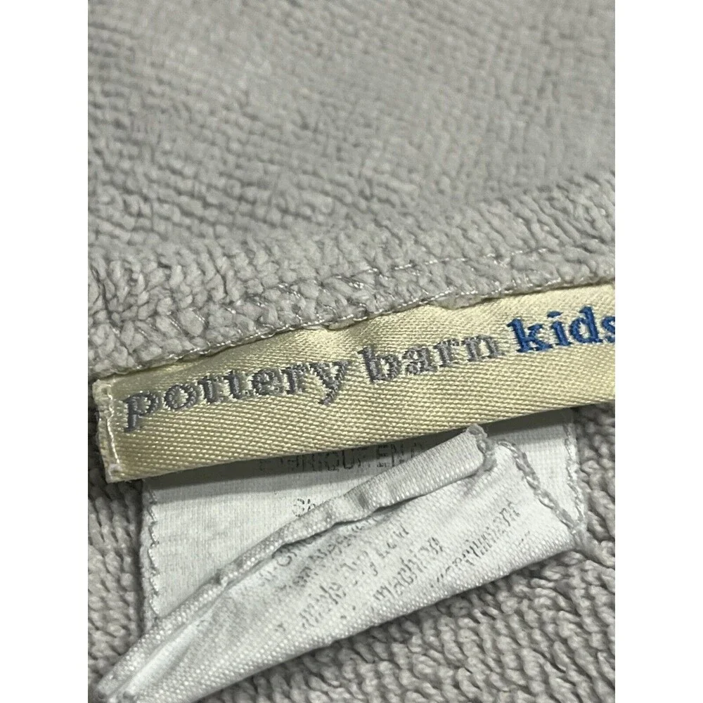 Pottery Barn Kids Bunny Rabbit Ears Hooded Gray Bath Pool Beach Towel